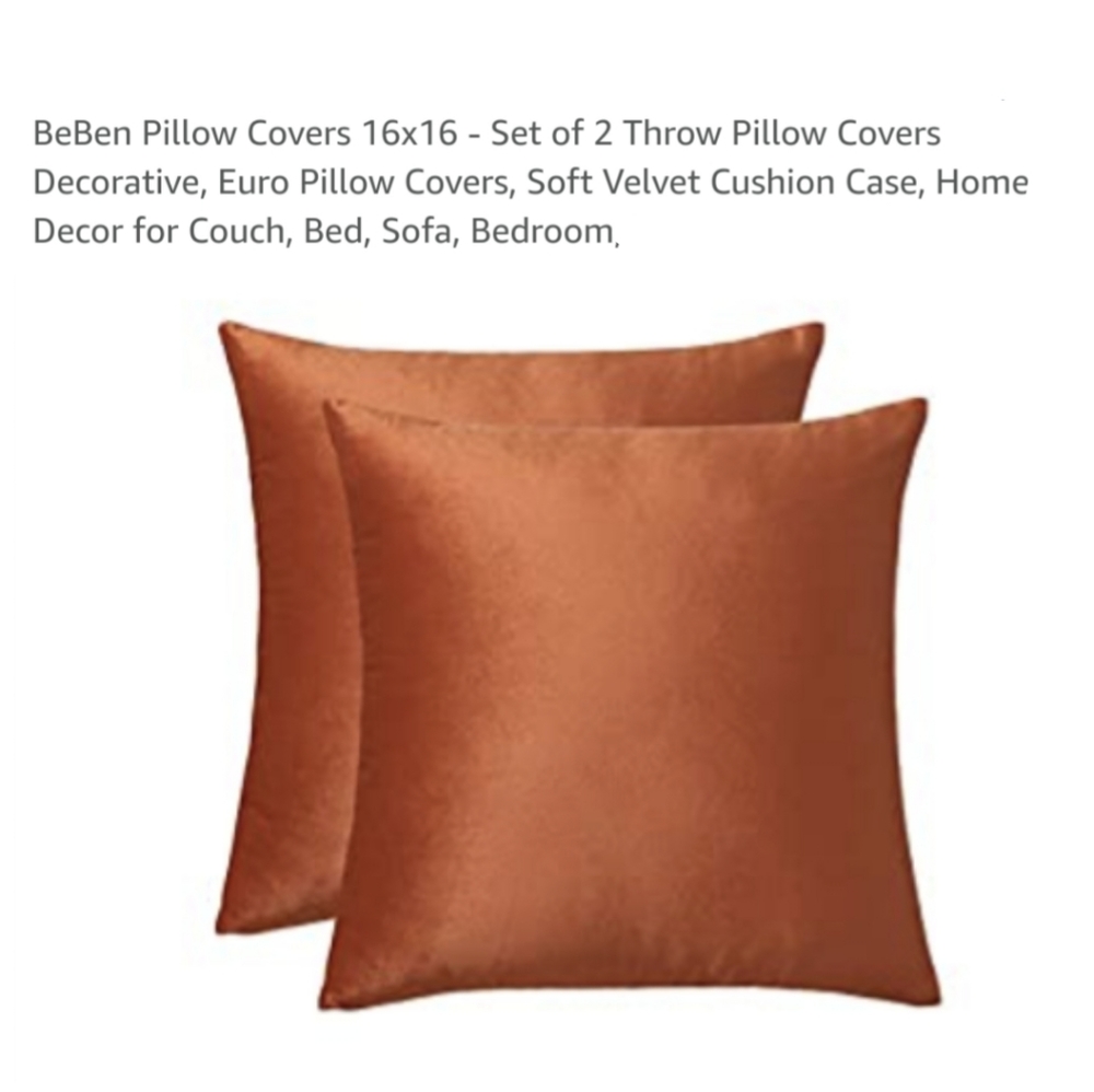 Throw pillow covers